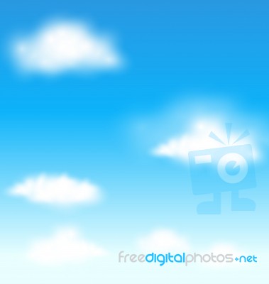 Blue Sky And Clouds  Background Stock Image