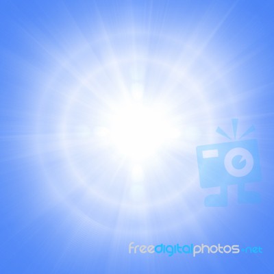 Blue Sunny Background Stock Image