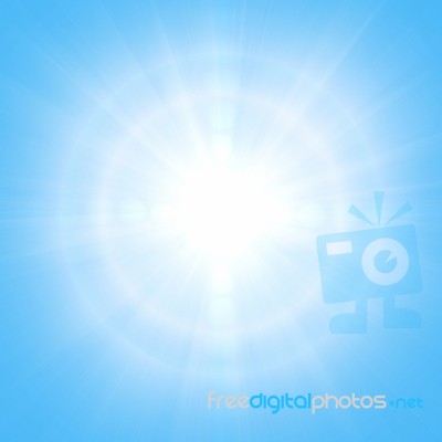 Blue Sunny Background Stock Image