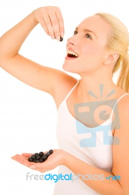 Blueberries - Superfood Stock Photo