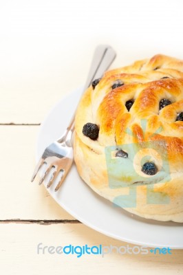 Blueberry Bread Cake Dessert Stock Photo