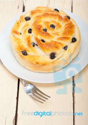 Blueberry Bread Cake Dessert Stock Photo