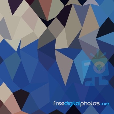 Bluebonnet Abstract Low Polygon Background Stock Image