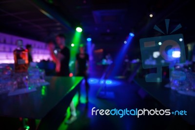 Blured Party Lights Stock Photo