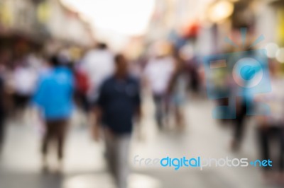 Blurred People In The Street Stock Photo Blurred People In The Street Stock Photo