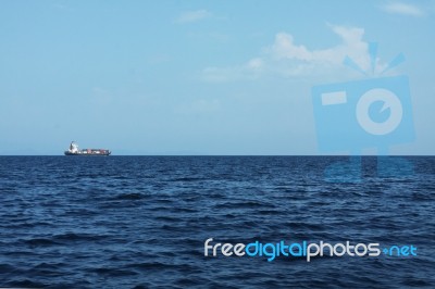 Boat In The Sea Stock Photo