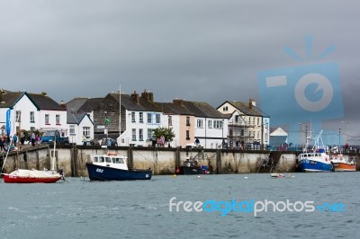 Boats Moored At Appledore Stock Photo