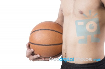 Body Man Basketball Stock Photo
