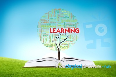 Book And Word Growing TREE Stock Image