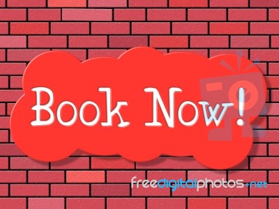 Book Now Shows At The Moment And Booked Stock Image