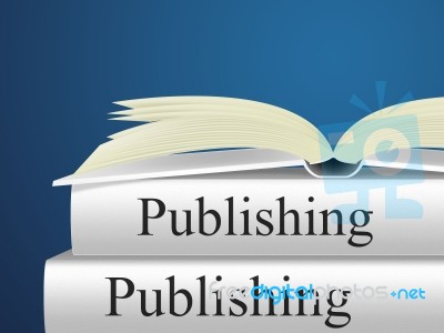 Books Publishing Shows Textbook E-publishing And Publisher Stock Image
