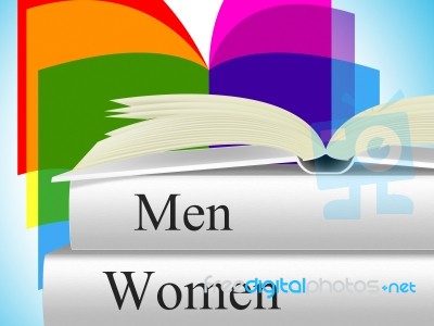 Books Women Shows Woman Female And Lady Stock Image