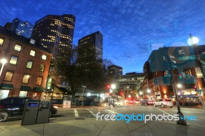 Boston Sept 9, 2016: Boston Massachusetts Downtown Buildings Cit… Stock Photo