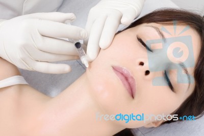 Botox Injection Stock Photo
