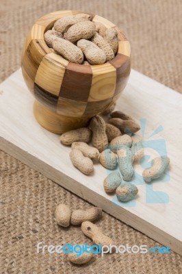 Bowl Of Peanuts Stock Photo