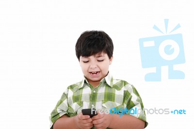 Boy Text Messaging Stock Photo Boy Text Messaging Stock Photo