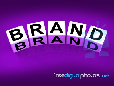 Brand Blocks Refer To Labels Trademarks And Brands Stock Image