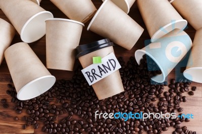 Brand Building Concept For Coffee Shop Stock Photo