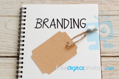 Branding With Brand Tag Stock Photo