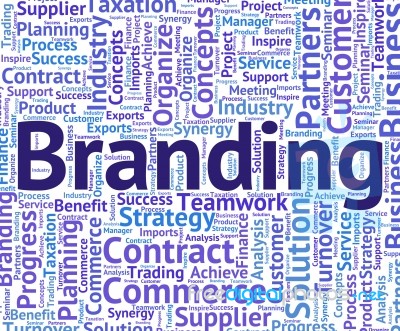 Branding Word Indicates Company Identity And Branded Stock Image
