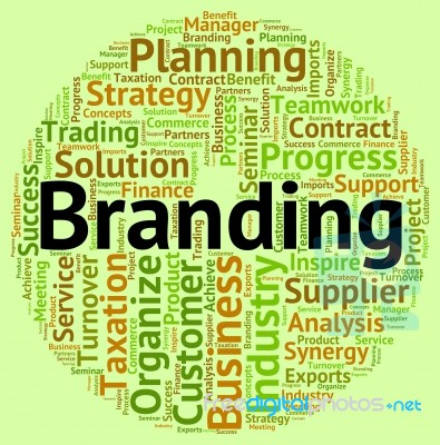 Branding Word Indicates Company Identity And Branded Stock Image