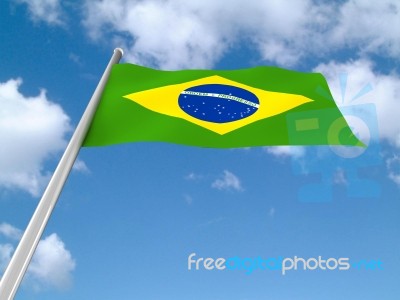 Brazil Flag Stock Image