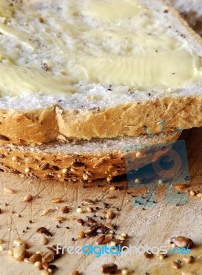 Bread And Butter Stock Photo