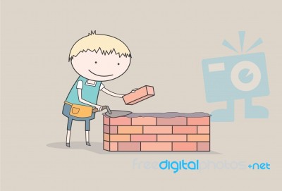 Bricklayer Stock Image