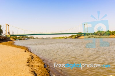 Bridge Over River Nile In Khartoum Stock Photo
