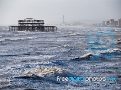 Brighton After The Storm Stock Photo
