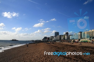 Brighton Beach Stock Photo