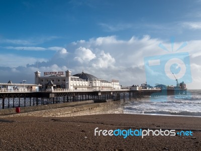Brighton, Sussex/uk - February 15 : Brighton After The Storm In Stock Photo