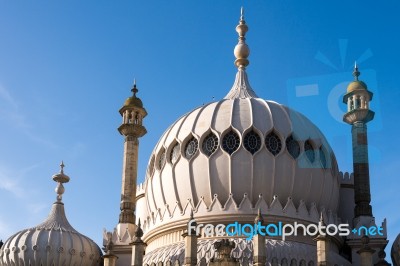 Brighton, Sussex/uk - January 27 : View Of The Royal Pavilion In… Stock Photo