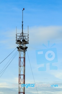 Broadcasting Tower Stock Photo