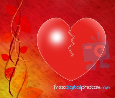 Broken Heart Means Infidelity Crisis And Divorce Stock Image