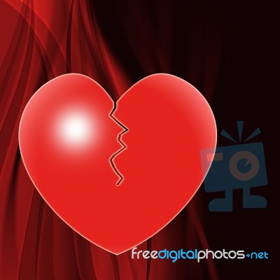 Broken Heart Means Marriage Breakup Or Divorce Stock Image Broken Heart Means Marriage Breakup Or Divorce Stock Image