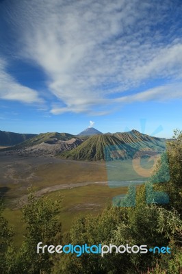 Bromo Vocano Mountain Stock Photo