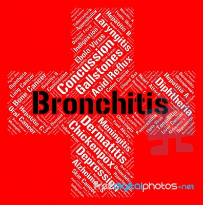 Bronchitis Word Represents Respiratory Disorder And Ailments Stock Image Bronchitis Word Represents Respiratory Disorder And Ailments Stock Image