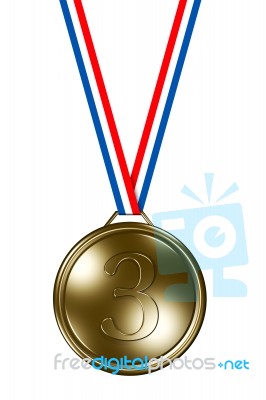 Bronze Medal Stock Image