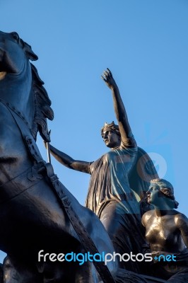 Bronze Sculpture By Thomas Thornycroft Commemorating Boudicca Stock Photo