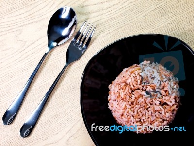 Brown Rice Stock Photo