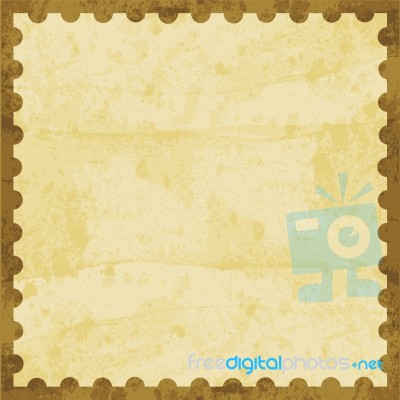 Brown Stamp Card Stock Image