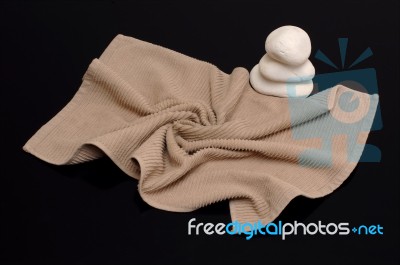 Brown Towel Stock Photo