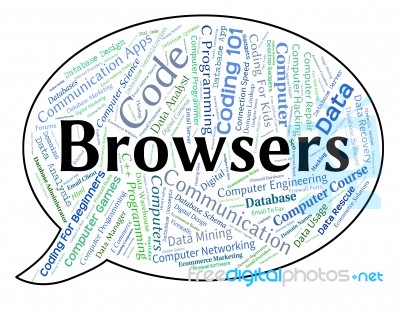 Browsers Word Meaning Web Words And Computer Stock Image - Royalty Free ...