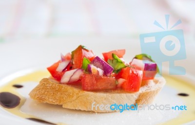 Bruschetta Stock Photo