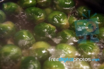 Brussels Sprouts Stock Photo