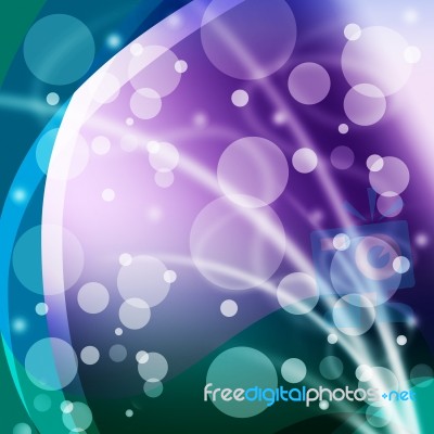 Bubbles And Streaks Background Means Light Dots And Lines
 Stock Image