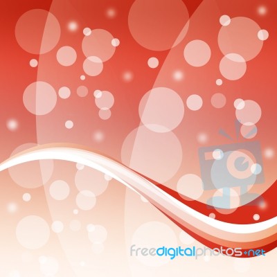 Bubbles And Wave Background Means Bright Circles And Curve
 Stock Image