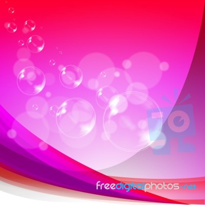 Bubbles Background Means Soapy Sparkles And Joyfulness Stock Image