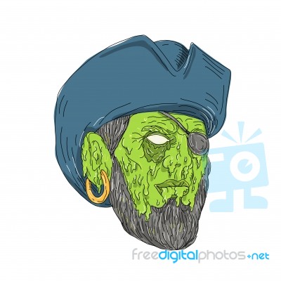 Buccaneer Pirate Grime Art Stock Image